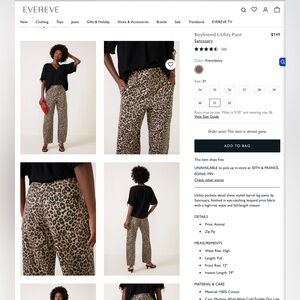 Sanctuary Boyfriend Utility Pants.  French Kitty.